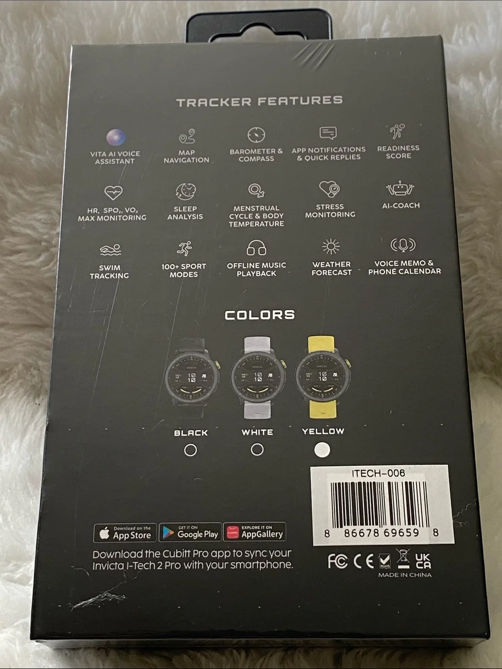 Invicta I-TECH 2 Pro Smartwatch - Black and Yellow.  NEW
